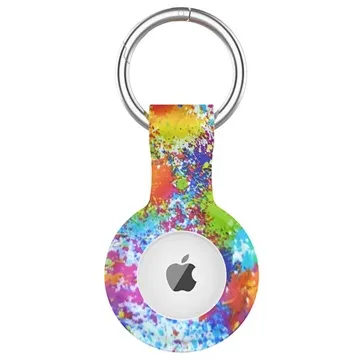 Apple AirTag Silicone Case with Keychain - Colorful