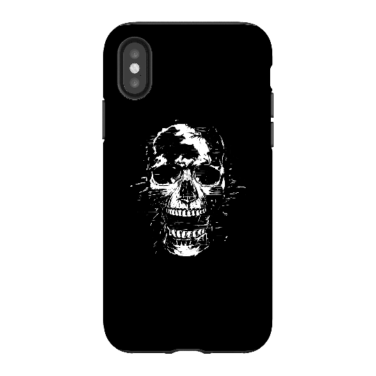 Balazs Solti Skull Phone Case for iPhone and Android - iPhone X - Tough Case - Gloss