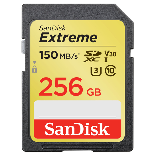 Sandisk Exrteme 64 GB memory card SDXC Class 10 UHS-I