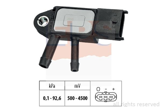 Air Pressure Sensor, height adaptation Made in Italy - OE Equivalent 1.993.292 EPS Facet 1993292
