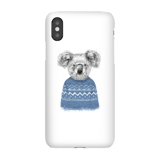 Balazs Solti Koala And Jumper Phone Case for iPhone and Android - iPhone X - Snap Case - Gloss