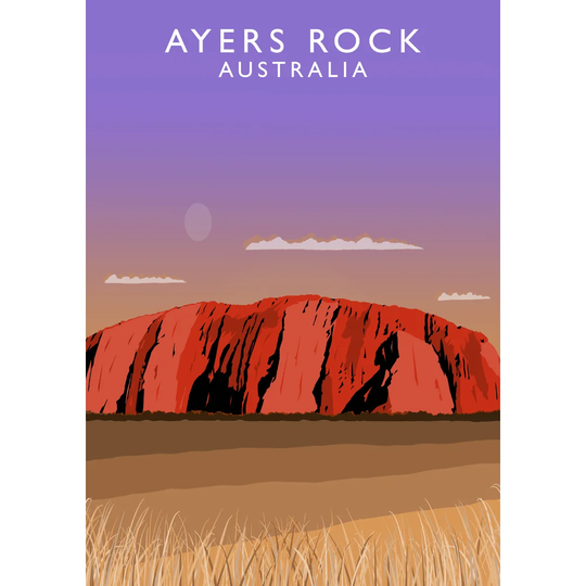 Ayers Rock by Richard O'Neil - Graphic Art Print on Paper