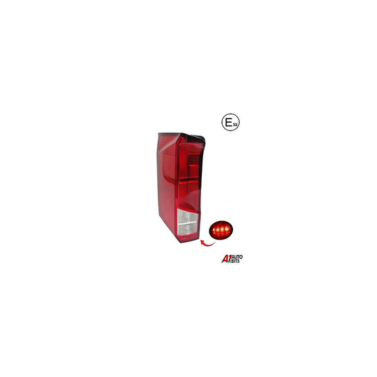 Vw Crafter 2017- On Rear Back Tail Light Lamp Lens Lh Left N/S Side E 32 Mark