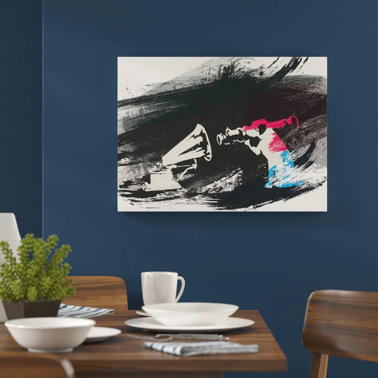 'Banksy Dog Graffiti' Graphic Art Print Poster