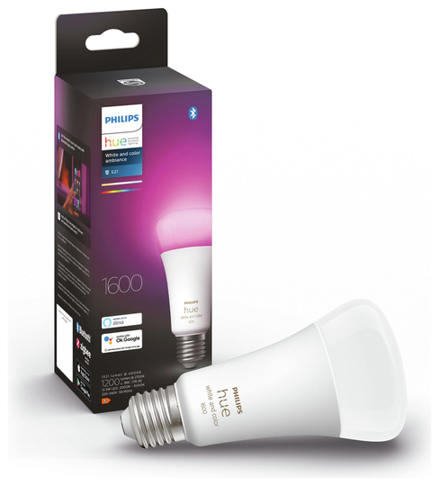 Philips Hue E27 Colour Smart Bulb With Bluetooth