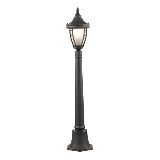 Deatsville Black 1 -Light 106Cm H Hardwired Lamp Post