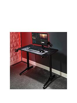 X Rocker Panther Grey Esports Gaming Desk