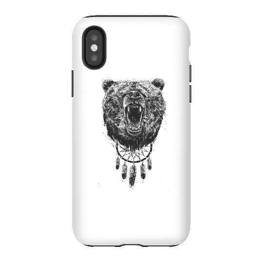 Balazs Solti Dreamcatcher Bear Phone Case for iPhone and Android - iPhone X - Tough Case - Matte