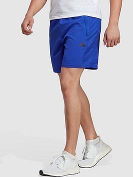 adidas Train Essentials Woven Training Shorts - Blue, Blue, Size L, Men