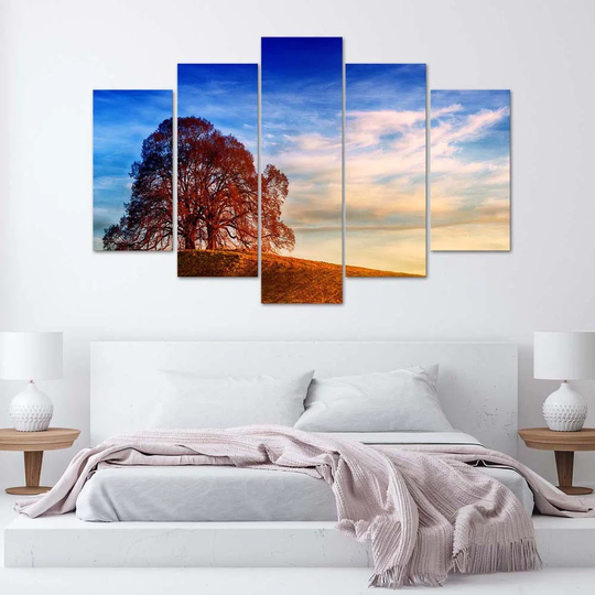 Canvas Print Landscape Tree Mountains