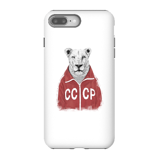 Balazs Solti CCCP Lion Phone Case for iPhone and Android - iPhone 8 Plus - Tough Case - Gloss