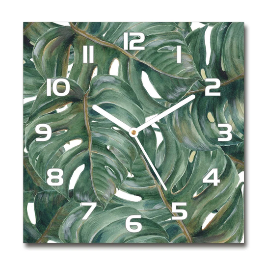 Hibbitts Monstera Silent Wall Clock