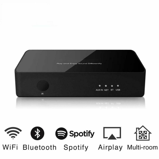 WiFi Bluetooth 5 Audio Streamer Music Airplay DAC HiFi Stereo Receiver