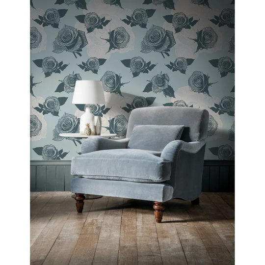 Archelle Retro Roses Pastel Wallpaper