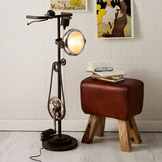 IH Design Iron-Cycle Floor Lamp