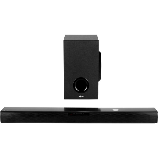 LG SJ2 Bluetooth Soundbar with Wireless Subwoofer - Black
