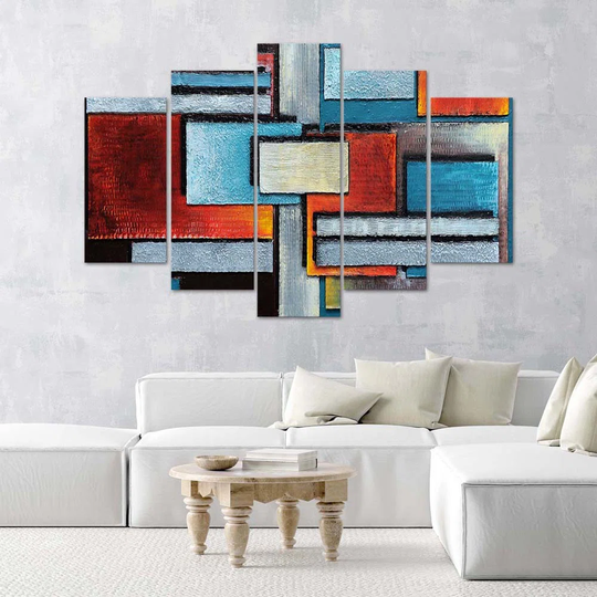 Canvas Print Abstraction Colour