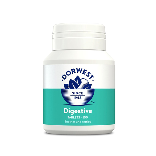 (200 Tablets) DORWEST HERBS DIGESTION SUPPLEMENT IN CATS & DOGS (Digestion & calms flatulence)