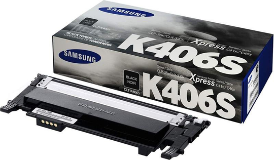 Samsung CLT-K406S Black Original Toner Cartridge - Standard Yield 1500 Pages - SU118A