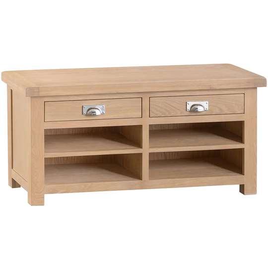 Wisborough Ready Assembled Small Oak Hall Bench