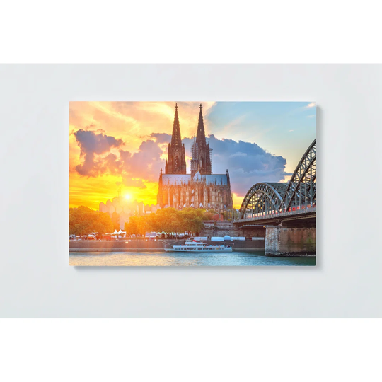 Cologne Motif Magnetic Wall Mounted Cork Board