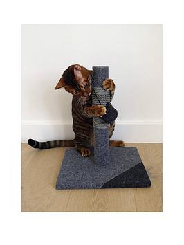Rosewood Charcoal Felt Cat Post