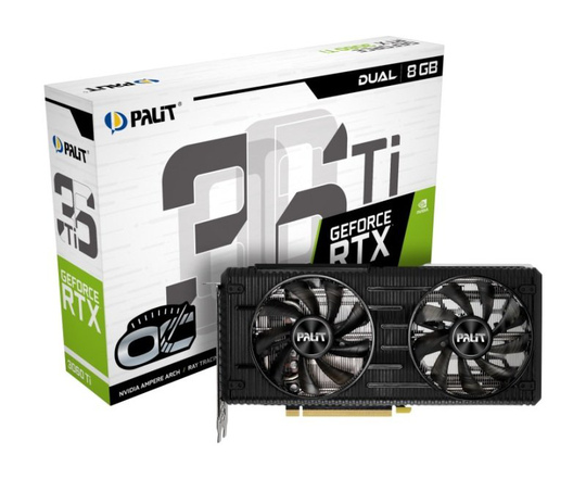 Palit GeForce RTX 3060 Ti 8GB Dual OC V1 Ampere Graphics Card