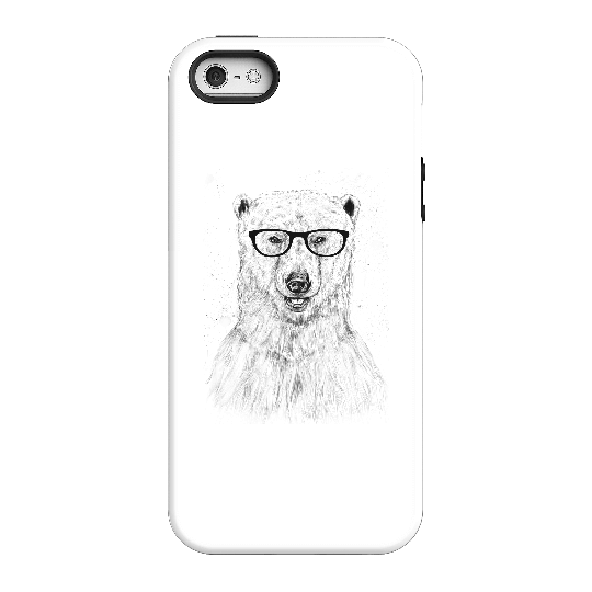 Balazs Solti Polar Bear And Glasses Phone Case for iPhone and Android - iPhone 5/5s - Tough Case - Matte