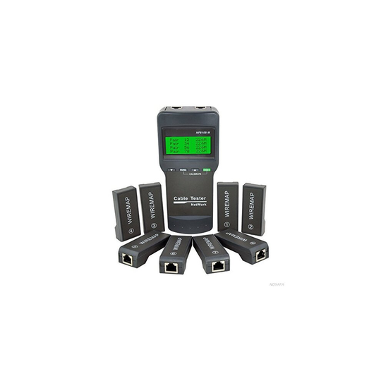 Nf-8108-m Multifunction Network LAN Phone Cable Tester Meter Cat5 Rj45 Mapper 8 Pc Far End Test