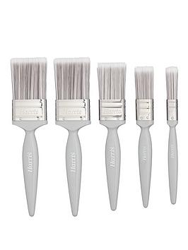 Harris Essentials Walls &Amp; Ceilings Paint Brushes 5 Pack