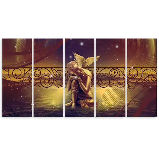 Canvas Print Buddha Abstract Zen Brown