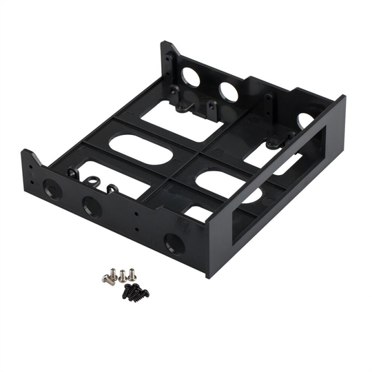 TRIXES 5.25 to 3.5 Card Reader/Hard Drive Front CD/DVD Bay Bracket