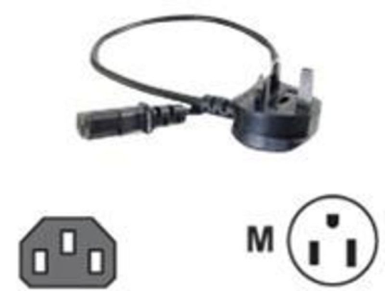 C2G, Universal Power Cord (BS 1363), 2m