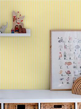 Joules Country Critters Ticking Stripe Wallpaper