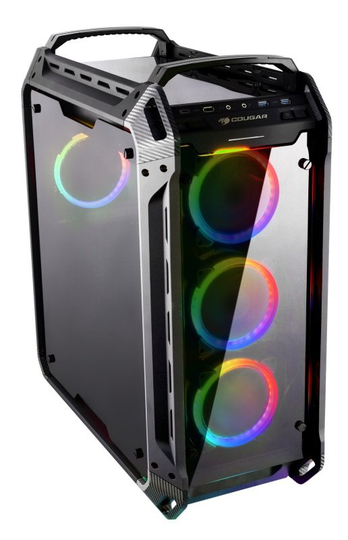 Cougar Panzer Evo RGB Full Tower Gaming Case Tempered Glass with 4 x Vortex RGB Fans and Controler