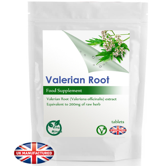 Valerian Root 200mg Extract - 30 Tablets - Sleep, Relaxation, UK (V)