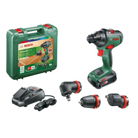 Bosch AdvancedDrill 18 (1x 2.5Ah, 3 attachment set)