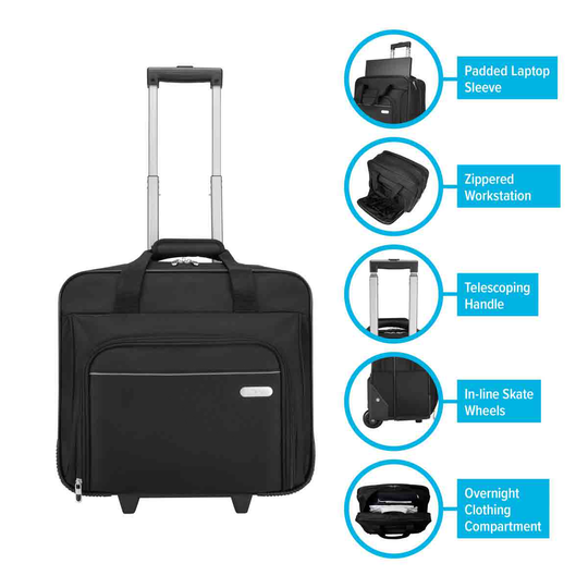 Targus Executive 15.6" Laptop Roller - Black