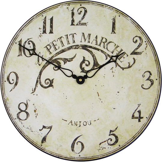 French Market Town 'Anjou' 36cm Wall Clock