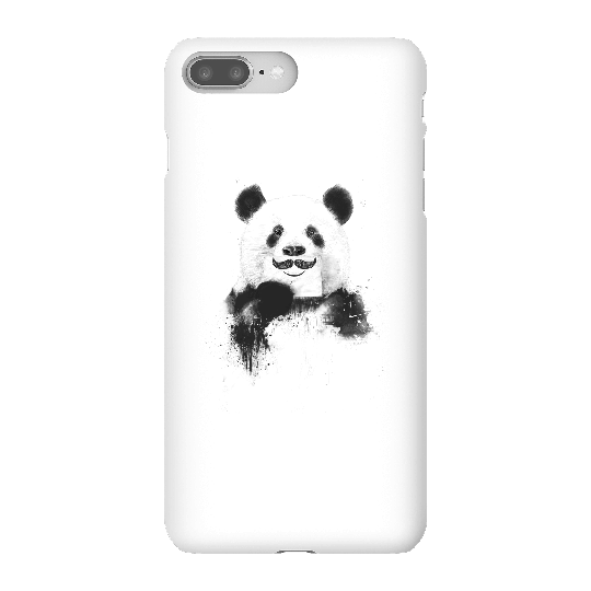 Balazs Solti Moustache And Panda Phone Case for iPhone and Android - iPhone 8 Plus - Snap Case - Gloss