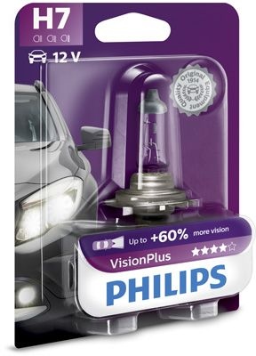 Philips 12972VPB1 H7 VisionPlus 55W 12V each 12972VPB1