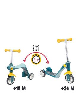 Smoby Reversible 2-In-1 Scooter - Grey