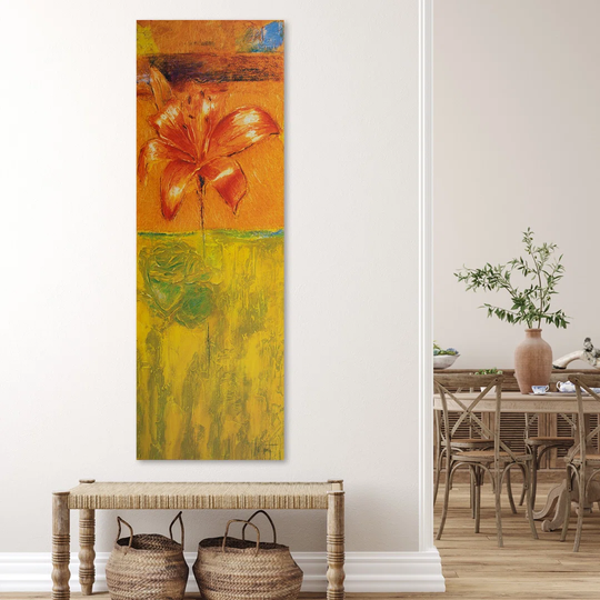 Canvas Print Lily Flower As Painted