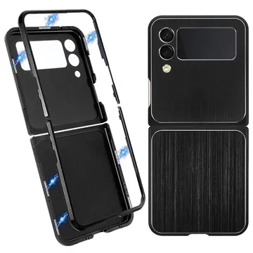 Samsung Galaxy Z Flip3 5G Magnetic Metal Case - Black