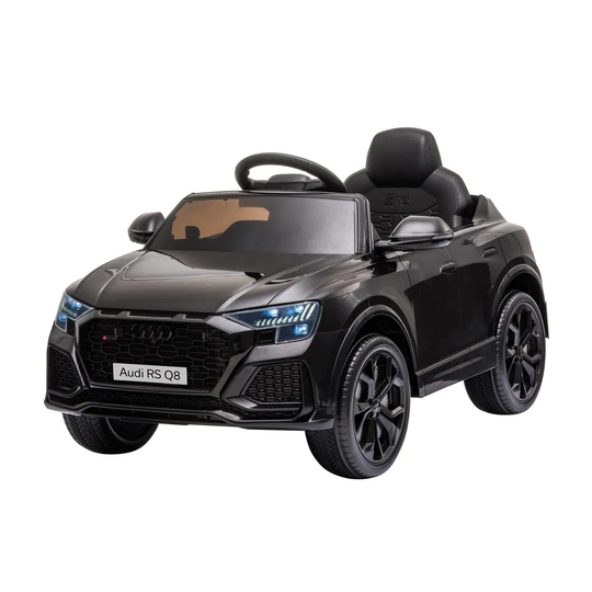 Reiten Audi RS Q8 6V Kids Electric Ride On Car Toy with Remote, USB, MP3 & Bluetooth - Black