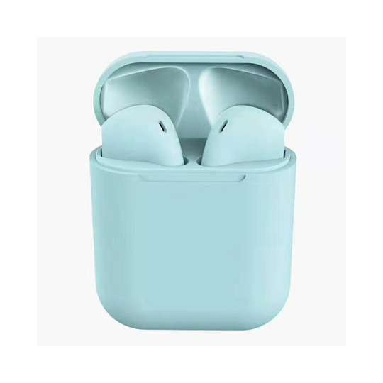 (Blue) WIRELESS BT EARBUDS FOR IPHONE ANDROID SMARTPHONES