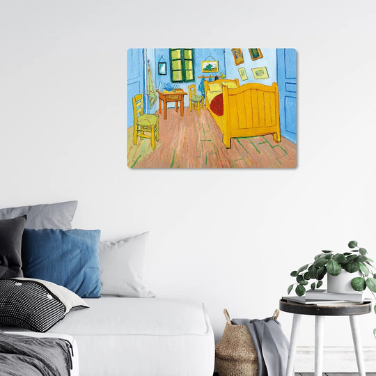 House of Hampton - Giallopanel Art Board - Vincent Van Gogh - La Camera Di Vincent Ad Arles - Legno MDF - 42X29,7