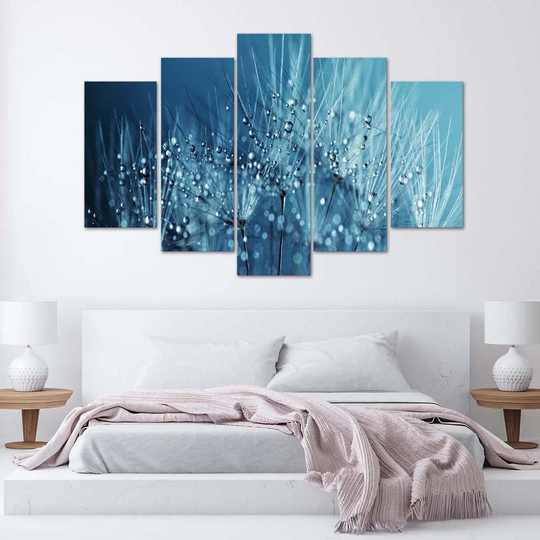 Canvas Print Blue Blowers