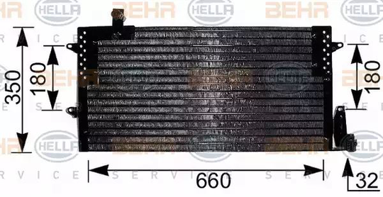 Condenser Air Conditioning 8FC351036-791 by Hella