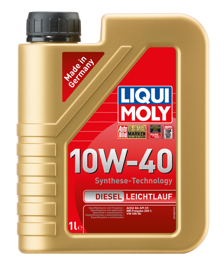 Motor oil Liqui Moly Diesel Leichtlauf 10W40 A3/B4 1L 1386